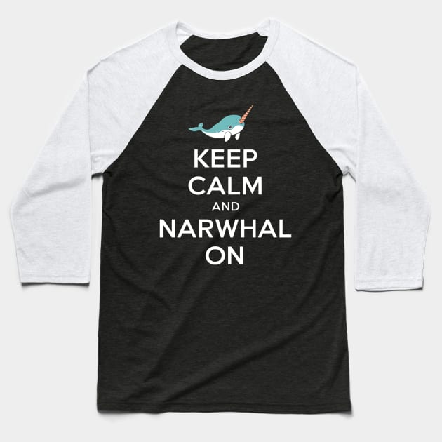 Narwhal Baseball T-Shirt by NomiCrafts